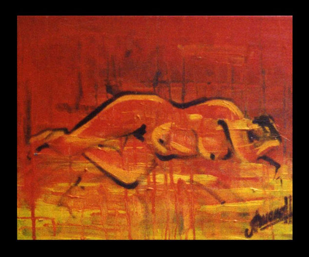 Desnudo rojo Oil Canvas Nude Paintings