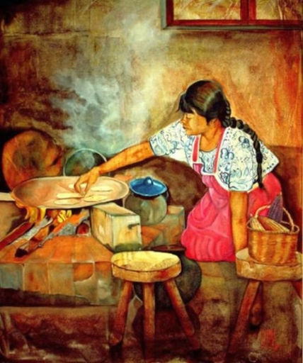 Echando las de maíz