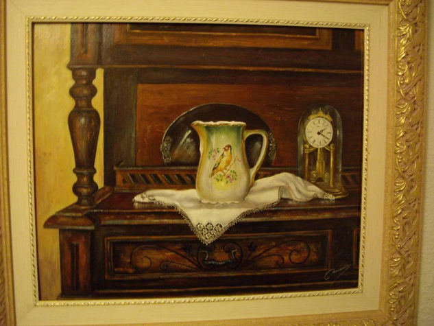 EL LOCERO (oleo del natural, pintado en tabla) Oil Canvas Still Life Paintings