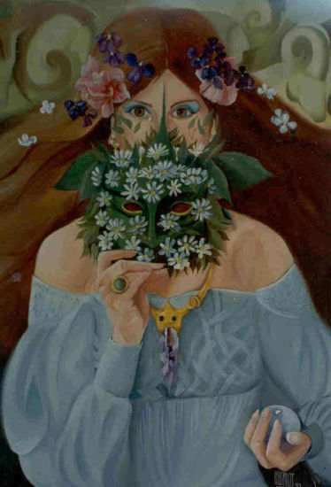 Primavera Oil Canvas Figure Painting