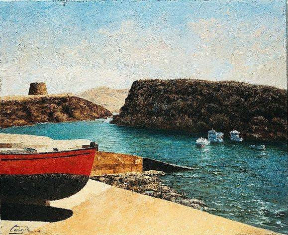 El Puertito del Cotillo Oil Canvas Landscaping