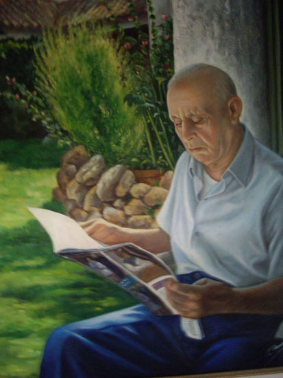 MI PADRE ( oleo) Óleo Lienzo Retrato