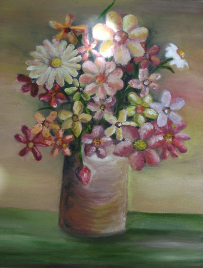 Colorin floral Oil Canvas Floral Painting