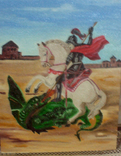 San Jorge Guerrero Oil Canvas Portrait