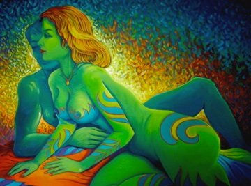 Verde Que te Quiero Verde Oil Canvas Nude Paintings