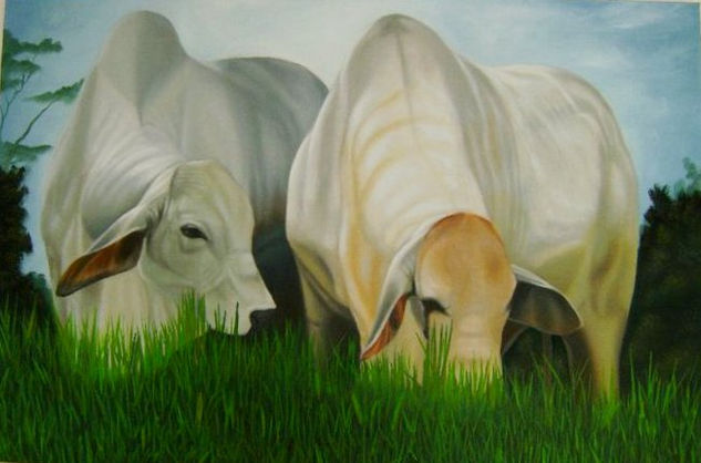 pastoreo Oil Canvas Animals