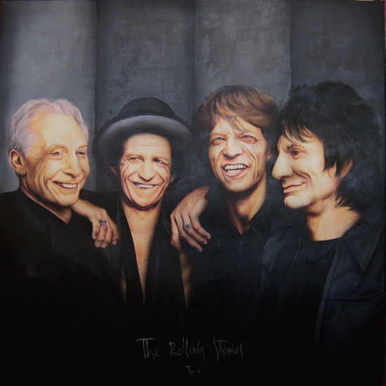 the rolling stones Oil Canvas Portrait