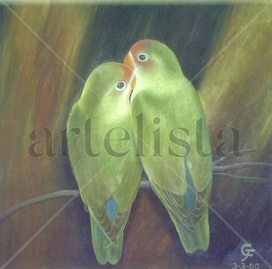 LOROS Oil Canvas Animals