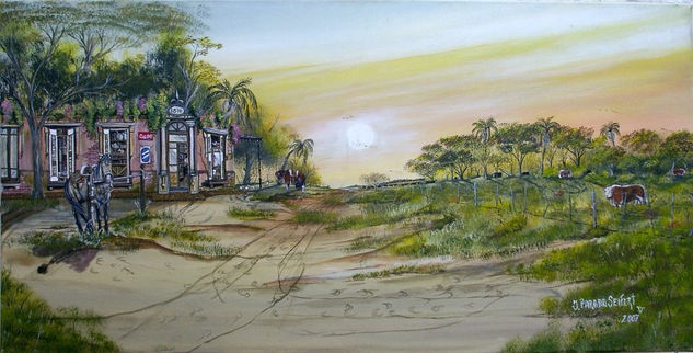 "El Capricho" Mixed media Canvas Landscaping