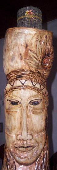 " India " Wood Figurative