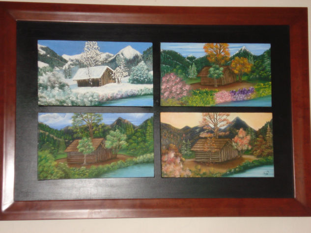 cuatro estaciones Oil Canvas Landscaping