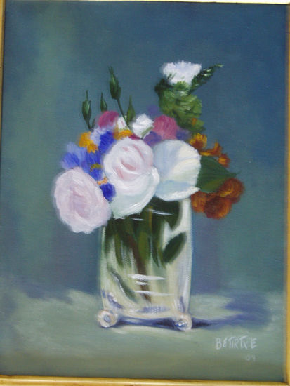 florero Oil Canvas Floral Painting