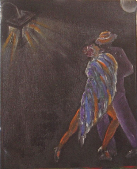 milonga del ángel Oil Canvas Figure Painting