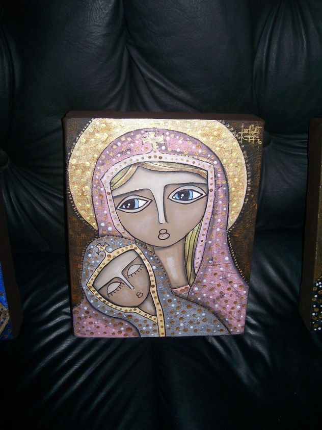 virgen rosa