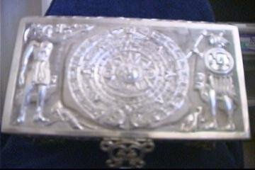 Caja Azteca Corazones Sacrificio