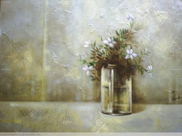 Jazmines Oil Canvas Still Life Paintings