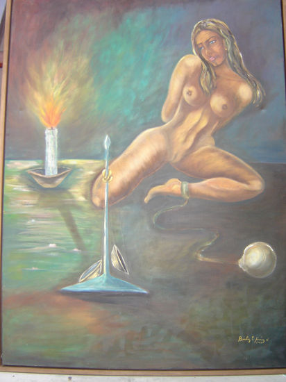 LA JUSTICIA ENCADENADA Oil Canvas Nude Paintings