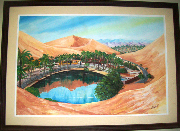 huacachina"colecc:"colores de mi region de walter ramos ICA-PERU