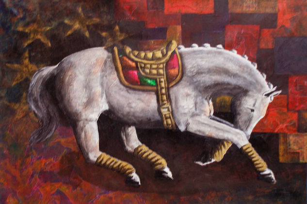 serie el relinchon II Acrylic Canvas Animals