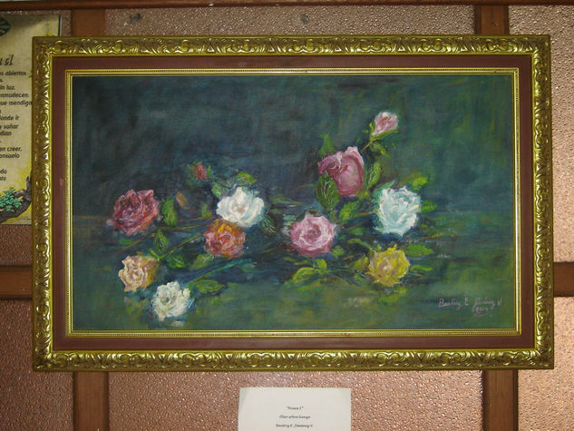 ROSAS Oil Canvas Floral Painting