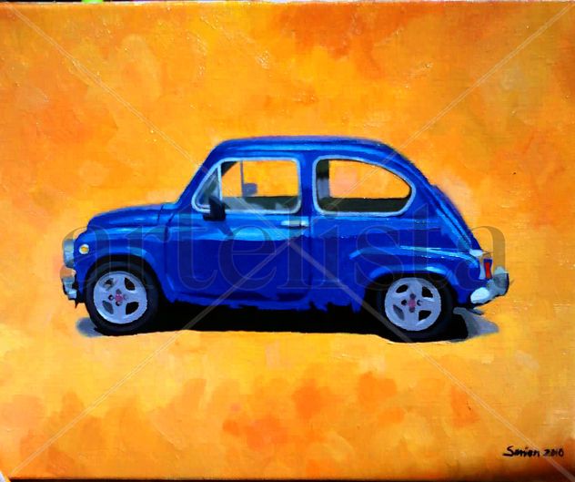 Coche azul
