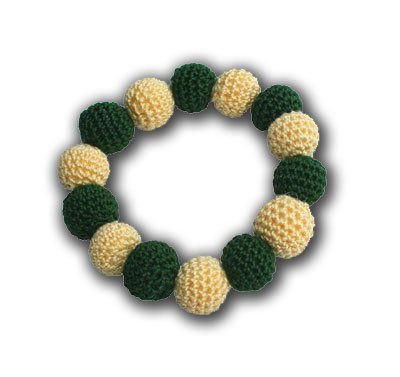 Pulsera 'Limón' de ganchillo