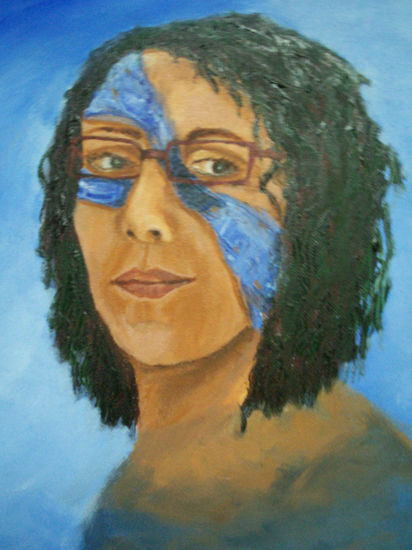 LA FUERZA  QUE ME ACOMPAÑA Acrylic Canvas Portrait