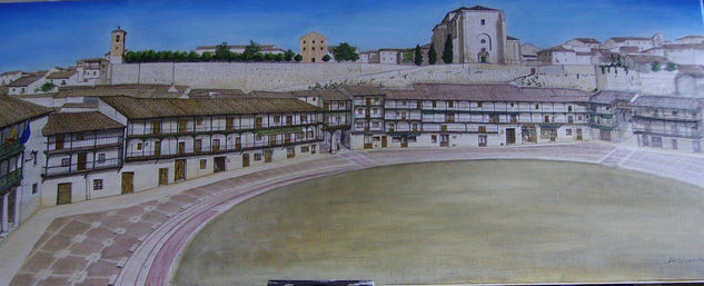 PLAZA DE CHINCHÓN Óleo Lienzo Paisaje