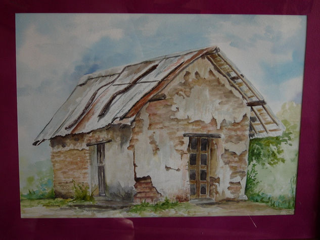 casa antigua Watercolour Paper Landscaping