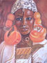 Africana y sus aros (vendida)