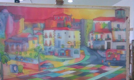 Pintura sobre seda