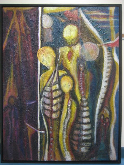 seremos nosotros ?seran ellos? Oil Canvas Figure Painting