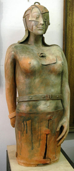 Body post/atomico Terracotta Figurative