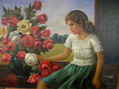 NIÑA CON ROSAS