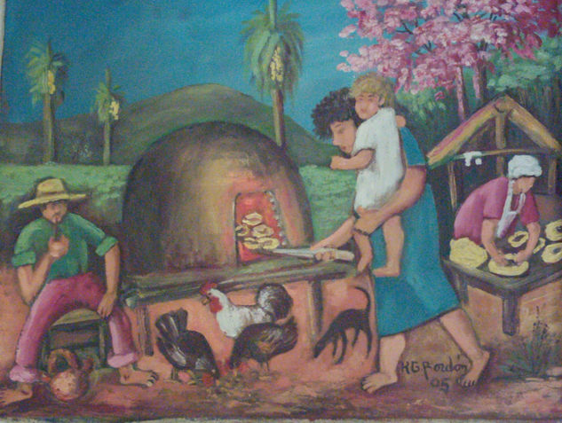 La Chipera Campesina Oil Canvas