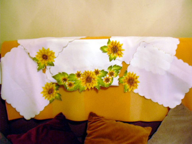 GIRASOLES Floral art Textile