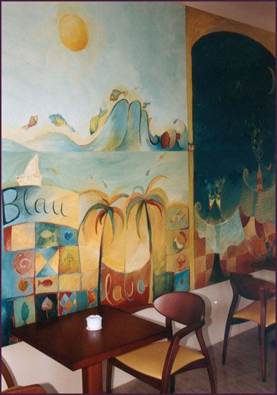 Mural en un bar de Salou