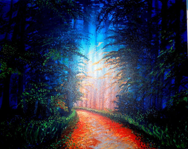 Camino extraño Oil Canvas Landscaping