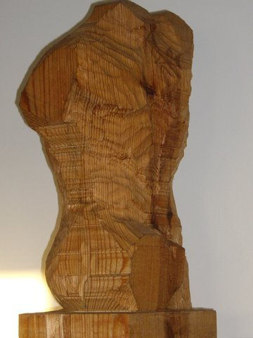 Busto masculino Madera Figurativa