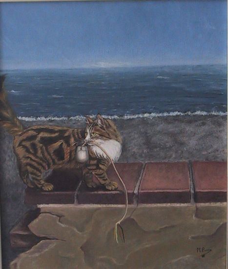 La gata Oil Canvas Landscaping