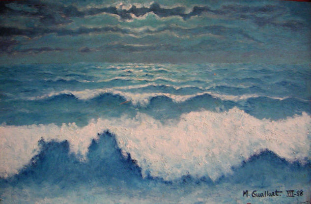 El mar infinito Oil Canvas Marine Painting