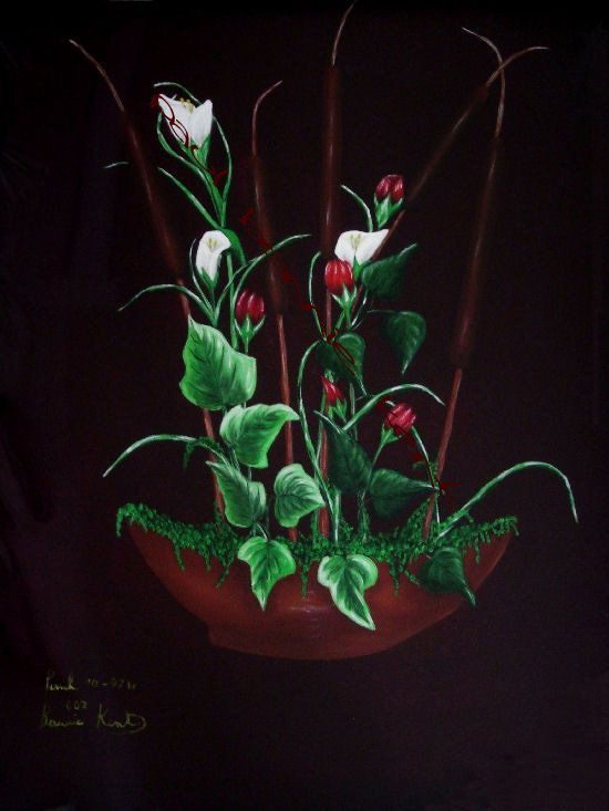 vaso con edera