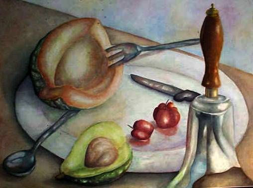 Bodegon Watercolour Canvas Still Life Paintings