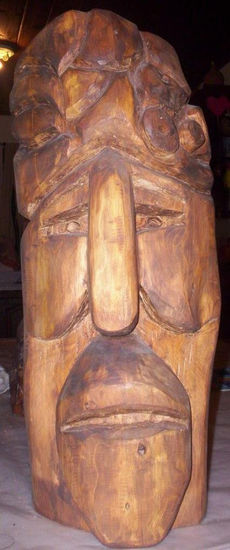 "Un dia" Wood Figurative