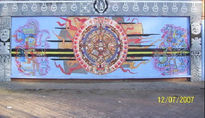 Mural sol azteca