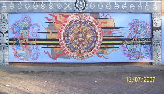 MURAL SOL AZTECA Óleo Otros Otros