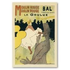 postal 10x15,   moulin rojo toulouse lautrec 