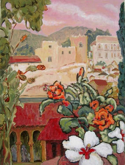 Flor y Castillo Acrylic Card Landscaping