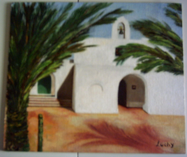 Iglesia del Pilar Formentera Oil Panel Landscaping