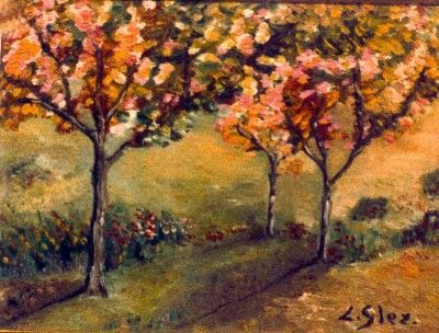 los almendros Oil Canvas Landscaping